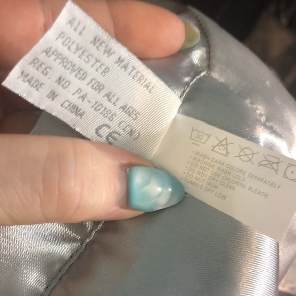 Bearington Baby Collection Elephant Lovey Gray Satin Plush Security Blanket - Picture 9 of 10